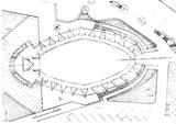 Plan au sol, eglise Notre-Dame - architecture royan 1950