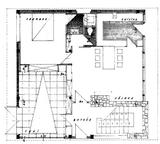 Plan du rez-de-chaussee, villa - architecture royan 1950