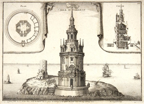 Gravure de la Tour de Cordouan - 1705 / Claude Chastillon