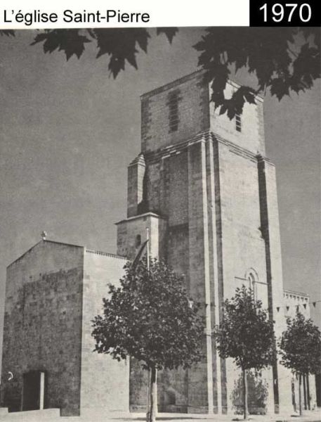 L'église Saint-Pierre : 1970 / Visuel : D.R.