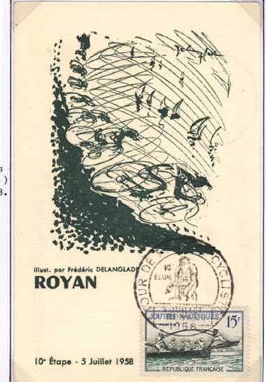 5 juillet 1958, 10e étape du tour St. Nazaire-Royan / Visuel : D.R.