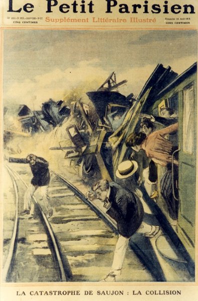 Le Petit Parisien - La Catastrophe de Saujon : la collision - 1910 / Visuel : D.R.