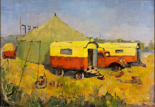 André Tardy, Le cirque, huile sur toile / Visuel : D.R.