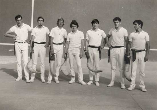 Philippe Benoit, Laurent Benoit, Jean Dominique Barbat, Aragouas, Jean Pierre Chevaillier, Carlos Lopez en août 1971. / Visuel : D.R.