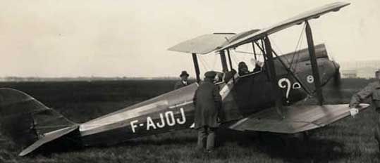 Avion appartenant à M. Malinvaux de l'aéro-club / Visuel : D.R.