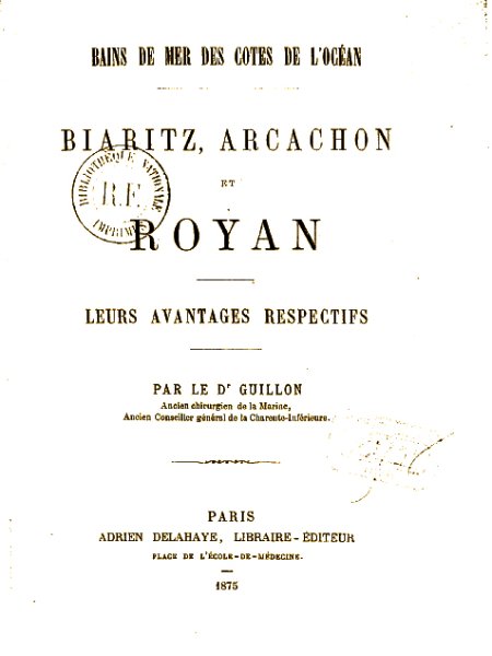Frédéric-Auguste Guillon・Les baignoires de Pontaillac / Visuel : D.R.