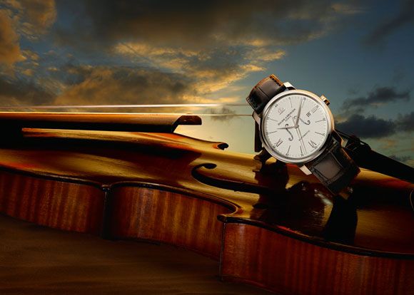 Baume et Mercier - série limitée Classima Un violon sur le sable. / Visuel : D.R.