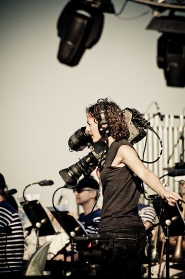 Camerawoman - Violon sur le Sable 2011 / Photo : Alain Mascaro