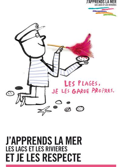 Campagne J'apprends la mer - affiche n°2 / Visuel : D.R.
