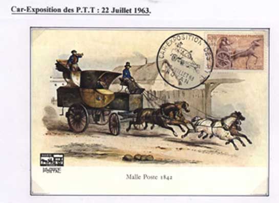 Car exposition des P.T.T., 22 Juillet 1963 / Visuel : D.R.