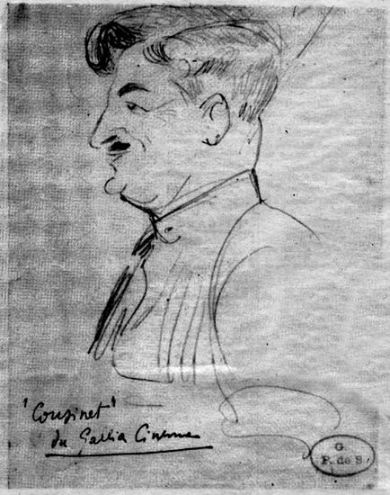Caricature d'Emile Couzinet par Georges de Sonneville / Visuel : D.R.