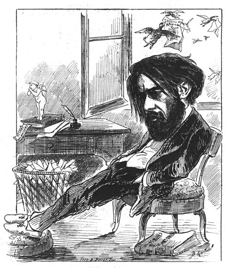 Caricature de Billaud par Barthélemy Gautier. / Coll. Bibliothèque municipale de Royan