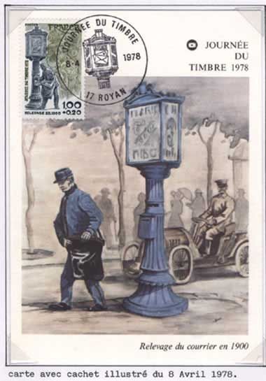 Carte avec cachet illustré du 8 avril 1978 / Visuel : D.R.