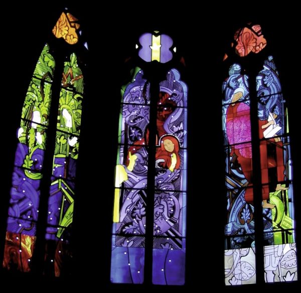 Cathédrale de Nevers - vitraux, de J.-M. Alberola 1989-1991 / Visuel : D.R.