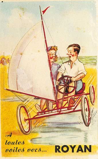 Cartes postales humoristiques éditées à Royan / Visuel : D.R.