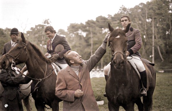 Concours hippique à Maine Gaudin en 1975 - Jean de Lipkowski / cliché Sud Ouest