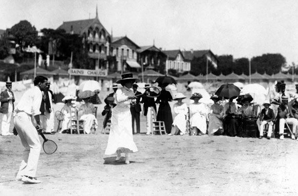 Double mixte à Pontaillac en 1907. / Visuel : D.R.