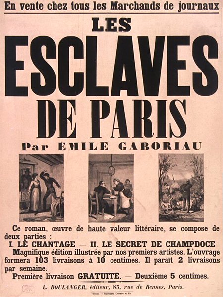 Émile Gaboriau・le père du roman policier / Visuel : D.R.
