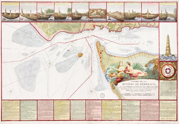 Entrée de la Rivière de Bordeaux - 1798 / J. Teulère