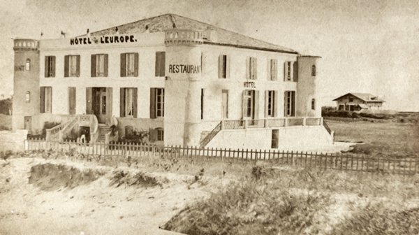 Hôtel de l'Europe - Restaurant vers 1860 / coll. M. Sicard
