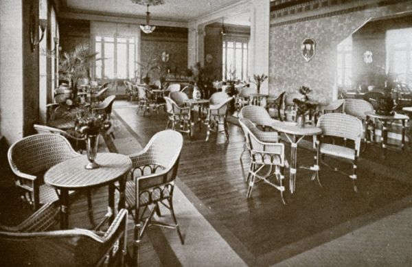 Fumoir du Miramar, années 1920-1930. / Visuel : D.R.