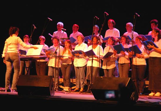 Océane Gospel Attitude à l'espace de la Grande Conche de Royan en 2005 / Visuel : D.R.