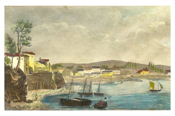 ”Port de Royan” - Illustration du Guide pittoresque du voyageur en France / Jean-Marie Bachelot de La Pylaie