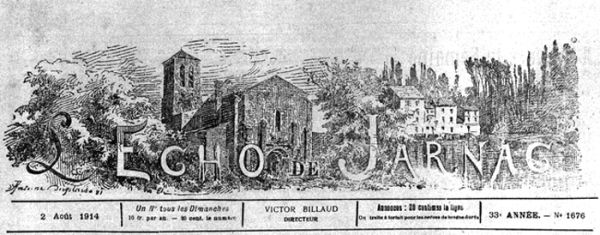 L'Echo de Jarnac. / Bibliothèque municipale de Royan