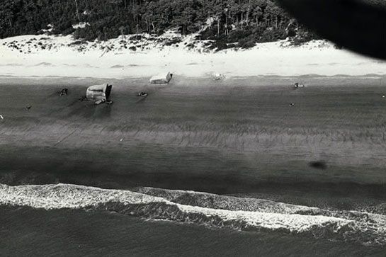 La Grande Côte, les blockhaus, dimanche 26 octobre 1975 / Visuel : D.R.