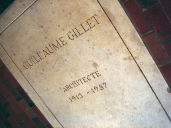 La plaque d'inhumation de Guillaume Gillet dans l'Église Notre-Dame de Royan. / Visuel : D.R.