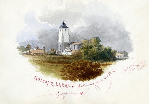 Saint-Pierre de Royan - août 1882 / Gustave Labat - coll. M.Sicard