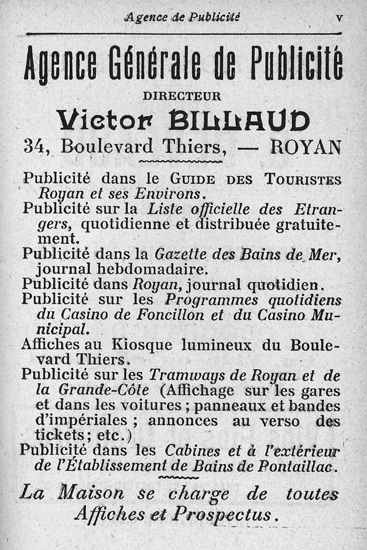 Le Guide 1907. / Coll. Musée de Royan