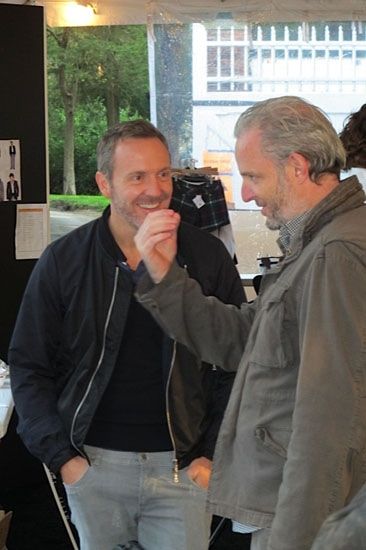 Le réalisateur, Francis Lawrence et Trey Laird de l'agence publicitaire Laird and Partners / Photo : Bernard Fouquet