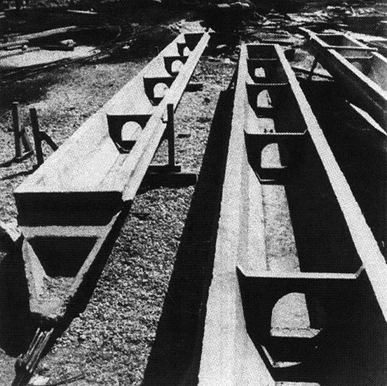 Le V Lafaille sur le chantier de la Rotonde. / Fonds Lafaille - AN/IFA