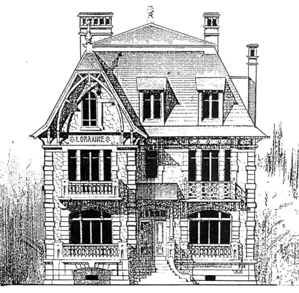 Villa Lorraine・Guide architectural 1900 / Visuel : D.R.