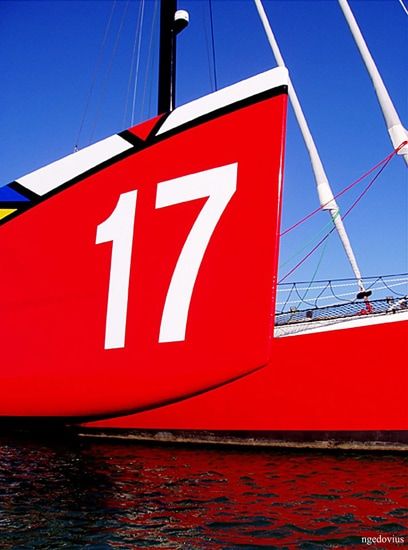 N. Gédovius Bateau rouge 17 / Visuel : D.R.