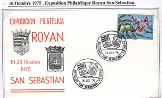 Oblitération espagnole du 16 octobre 1975 / Visuel : D.R.