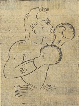 Pierrot Chivilo vu par Red, caricaturiste. / Coll. P. Chivilo