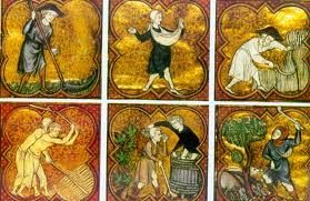 Les travaux agricoles au fil des saisons, gravure du XIIIe siècle. / Visuel : D.R.