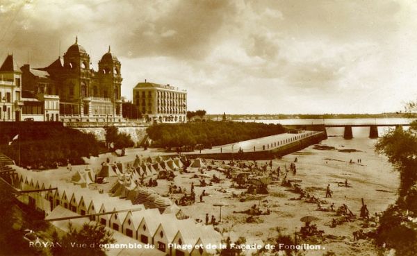 Plage de Foncillon 1940 / Visuel : D.R.