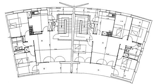 Plan de 2 appartements / Visuel : D.R.
