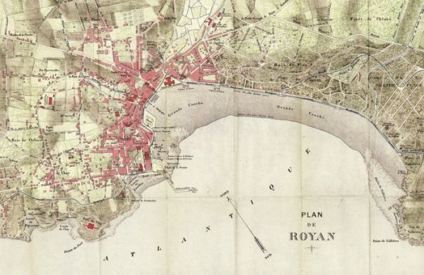 Plan de Royan tiré du « Guide du Touriste » de 1908. / Coll. Jacques Daniel