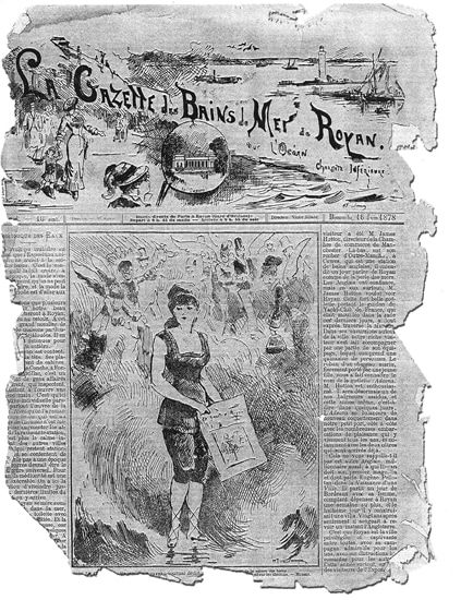 Premier numéro de la Gazette des Bains de Mer du 16 juin 1878. / Coll. Bibliothèque municipale de Royan