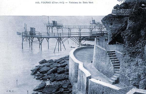 Premier ponton à Fouras (carte postale vers 1905) / Visuel : D.R.