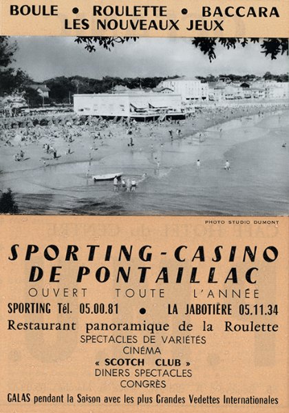 Le Sporting tête d'affiche・Expo « Pontaillac, une plage de légende » / Visuel : D.R.