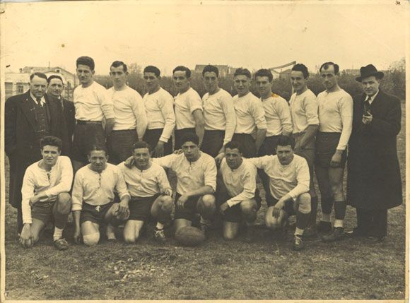 La première équipe du ROC, saison 1945-1946. / Coll. ROC Rugby