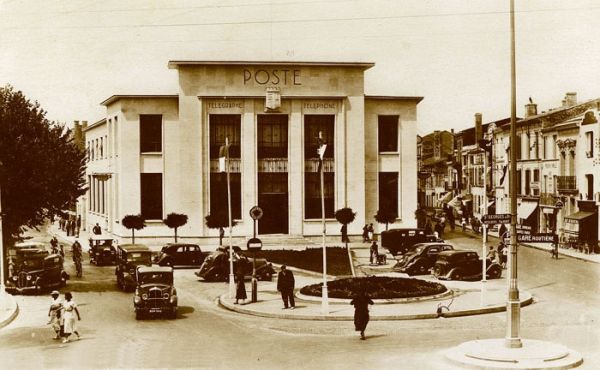 Rond-point la Poste 1940 / Visuel : D.R.