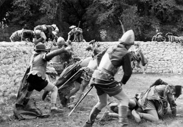 Scène du Brigand gentilhomme, tournée au Château de La Roche-Courbon. / Visuel : D.R.