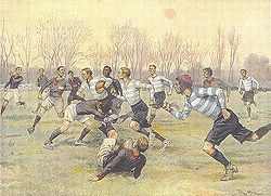 L'équipe du Stade Français en 1892. / Coll. ROC Rugby