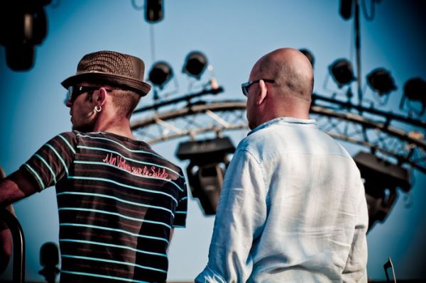 Steve Detaille et Jérôme Pillement - Violon sur le Sable 2011 / Photo : Alain Mascaro